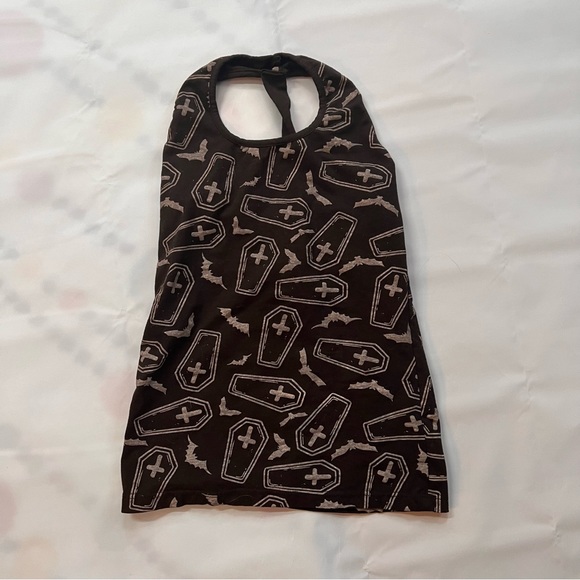 Super cute coffin halter top tank